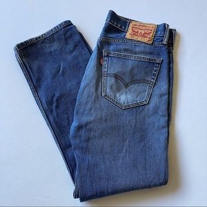 Levi’s 505 Regular Classic Straight Leg Fit Distressed Jeans 100% Cotton 32 x 32
